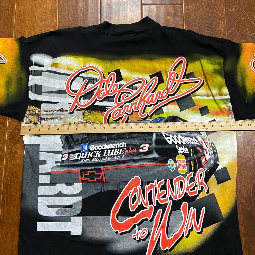 Chase Authentics Vtg Dale Earnhardt Tough Competitor AOP T-Shirt NWOT Size XL - Picture 8 of 9